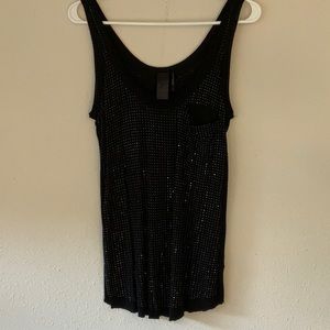 Very cute medium size black beaded top
